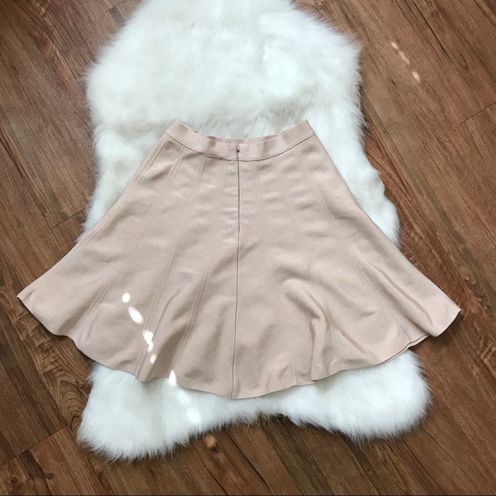 SOLD!! Bebe Bandage Flare Skirt Small - Picture 2 of 6